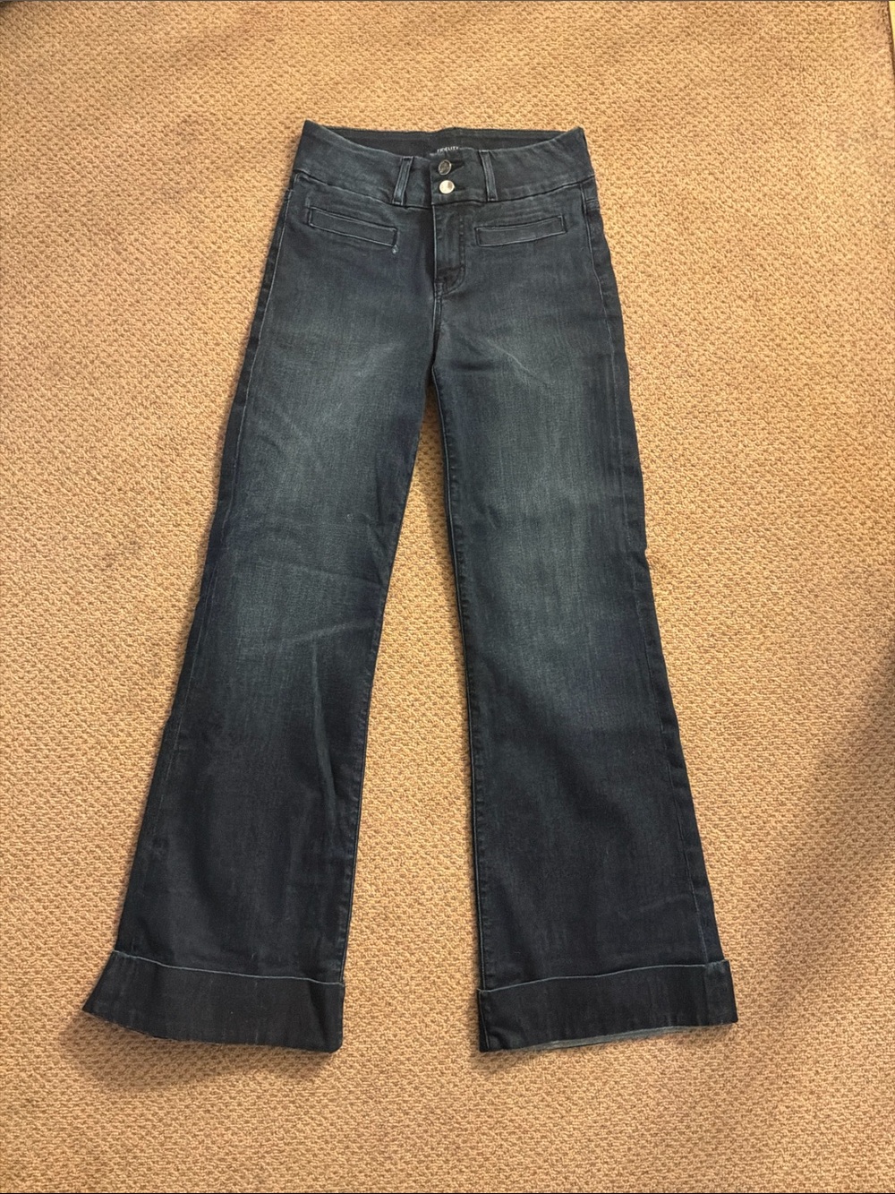 Fidelity Aloe Mid Super Wide Jeans 26